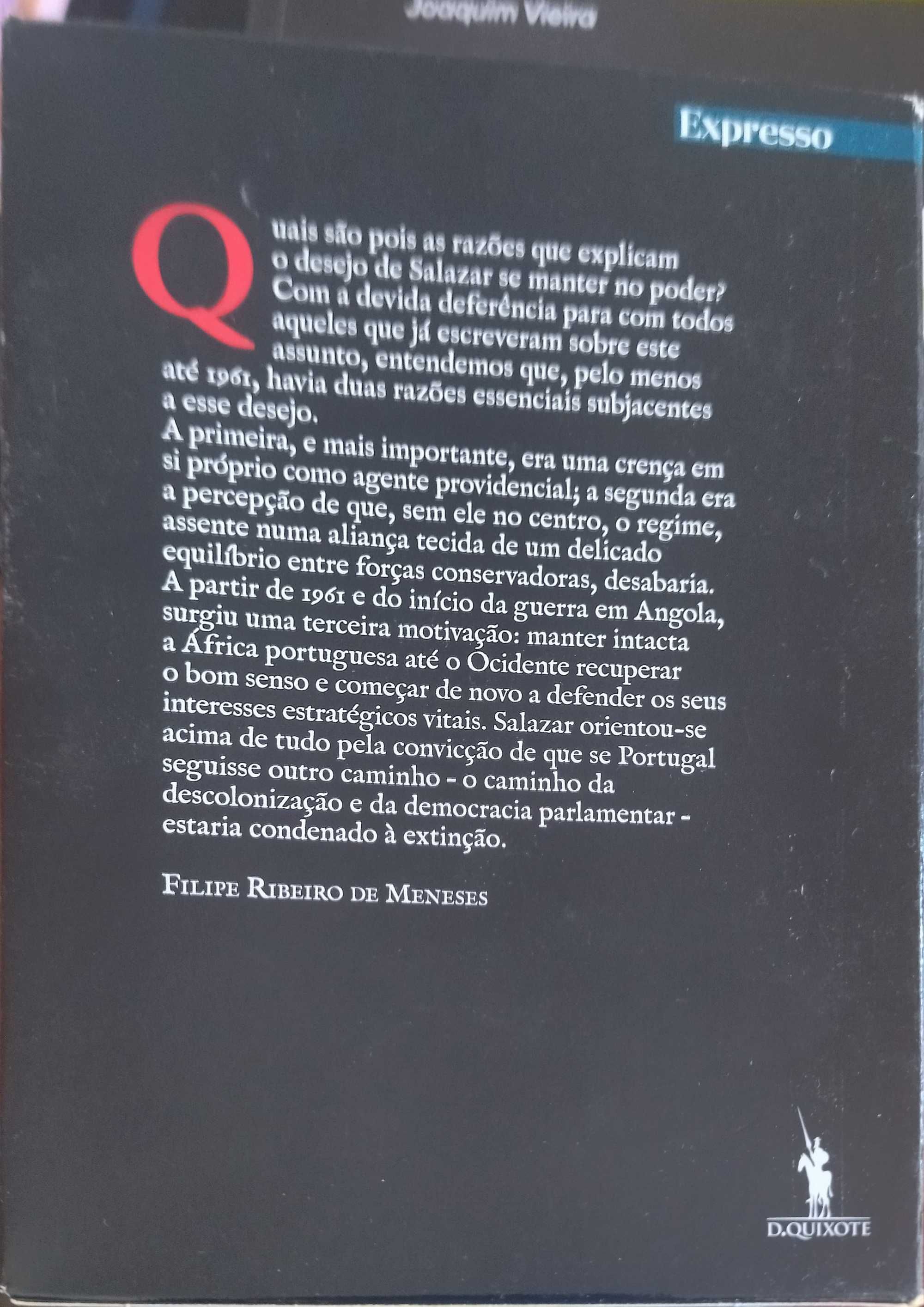 7 livros novos:  Salazar, de Filipe Ribeiro de Meneses