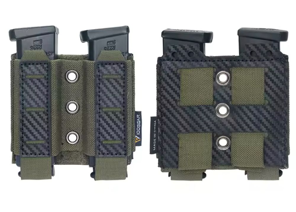 Podwójna ładownica na magazynek 9mm army molle carbon zasobnik