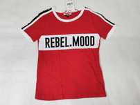 Krótka koszulka bluzka czerwona T-shirt bawełniany JENNYFER S BL0127