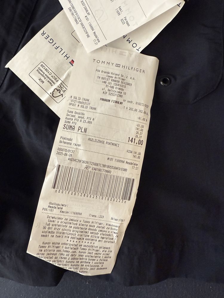 Spodenki do pływania kąpielówki Tommy Hilfiger Nowe
