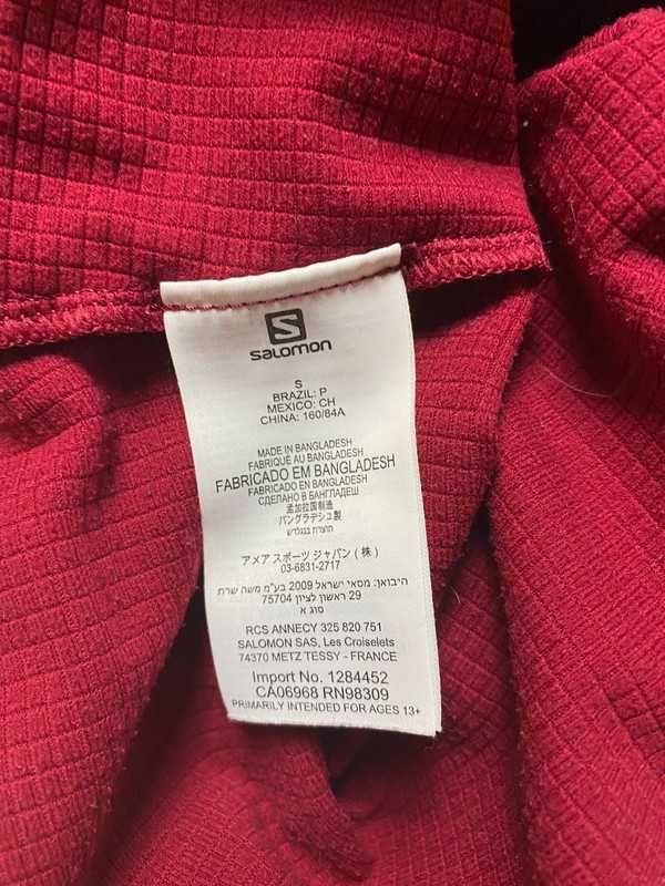 Salomon różowy Polar fleece bluza zip hoodie pink techwear streetwear