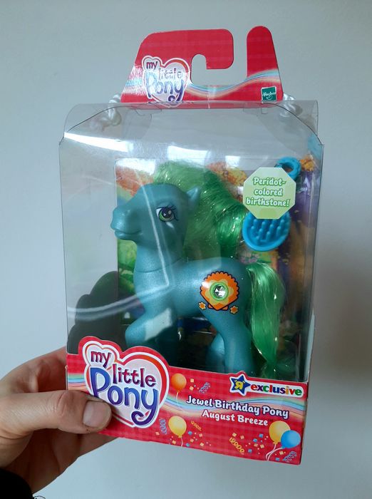 August Breeze w Pudełku My Little Pony G3 Niebieski Zielony Bryza MOC