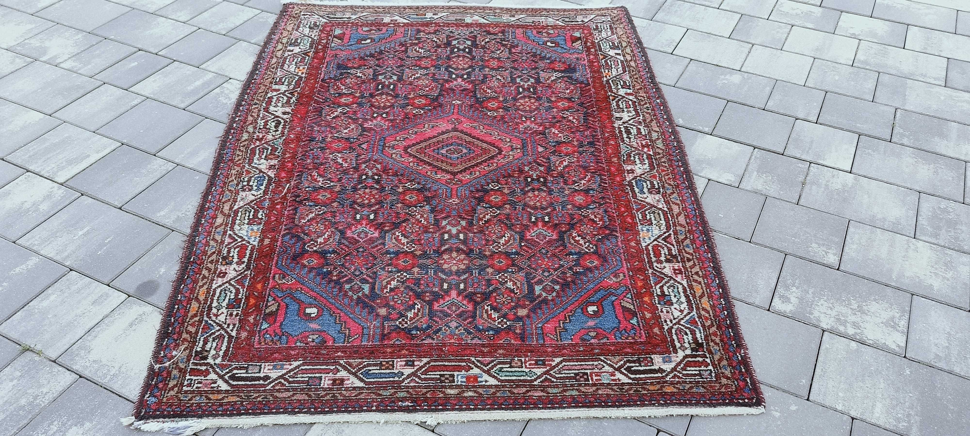 Hamadan ręcznie tkany dywan wełniany 162 x 103 cm wełna 100%