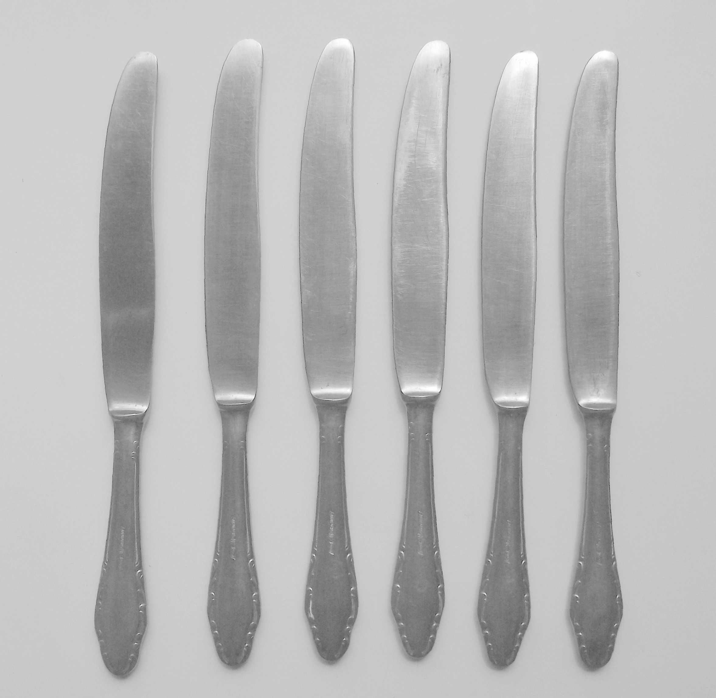 Ножи столовые (новый набор 6 шт. и 2 шт. некомплектных отдельно) Нерж.