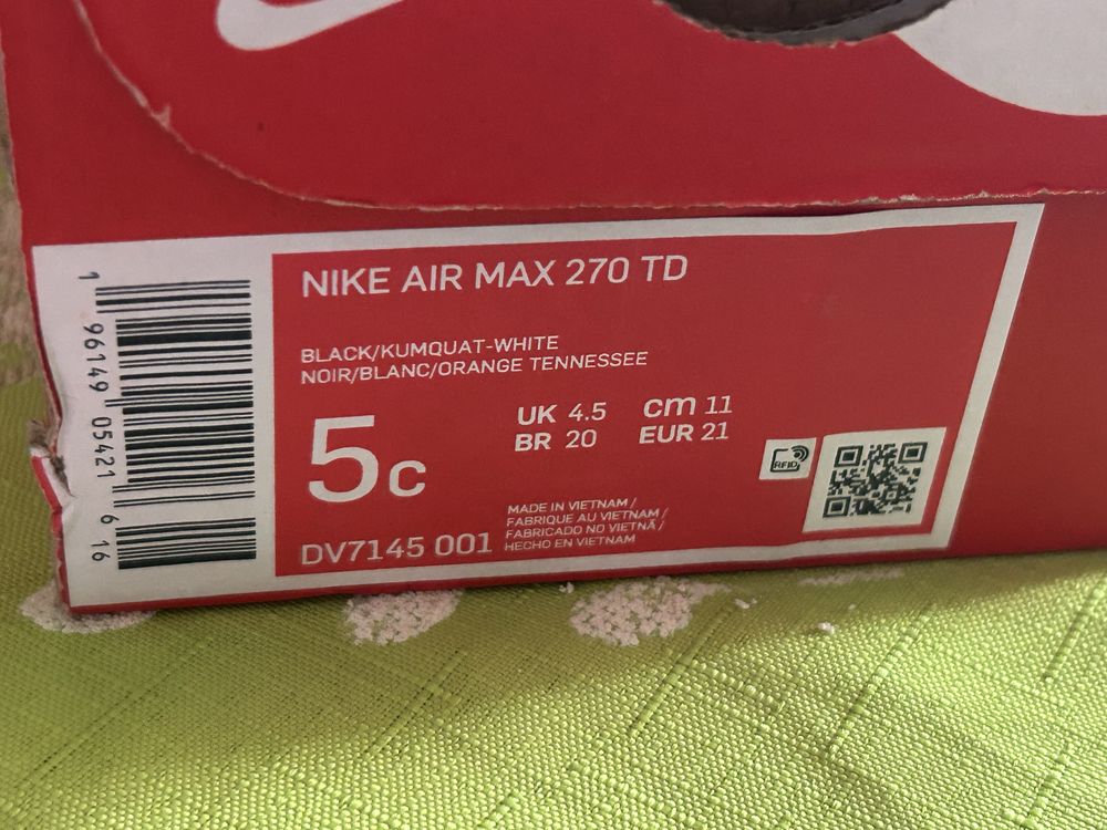 Nike Air Max 270 DT rozmiar 21