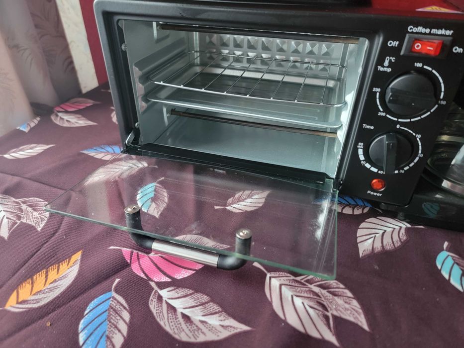 Багатофункціональна станція 3-в-1  (духовка + кавоварка + сковорідка)