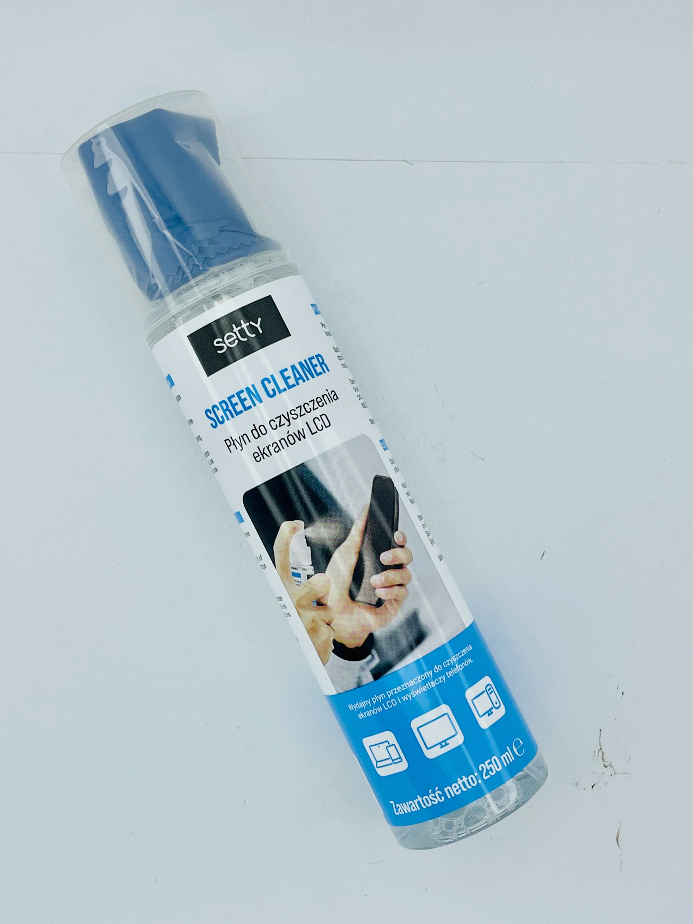 3x Płyn Do Czyszczenia Ekranów LCD + Mikrofibra 250 ml Zestaw Setty