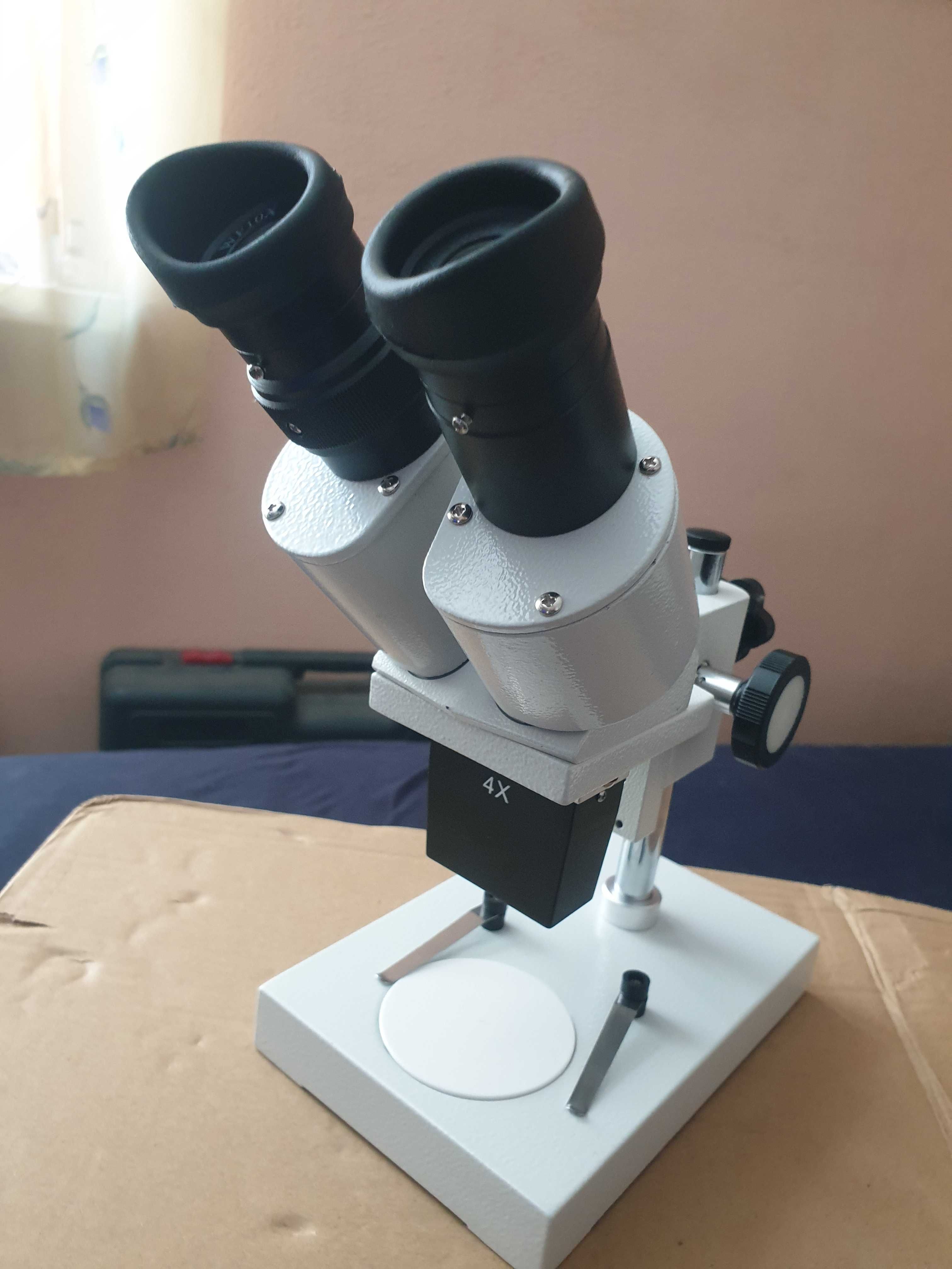 Mikroskop dwuokularowy stereoskopowy do elektroniki  itp