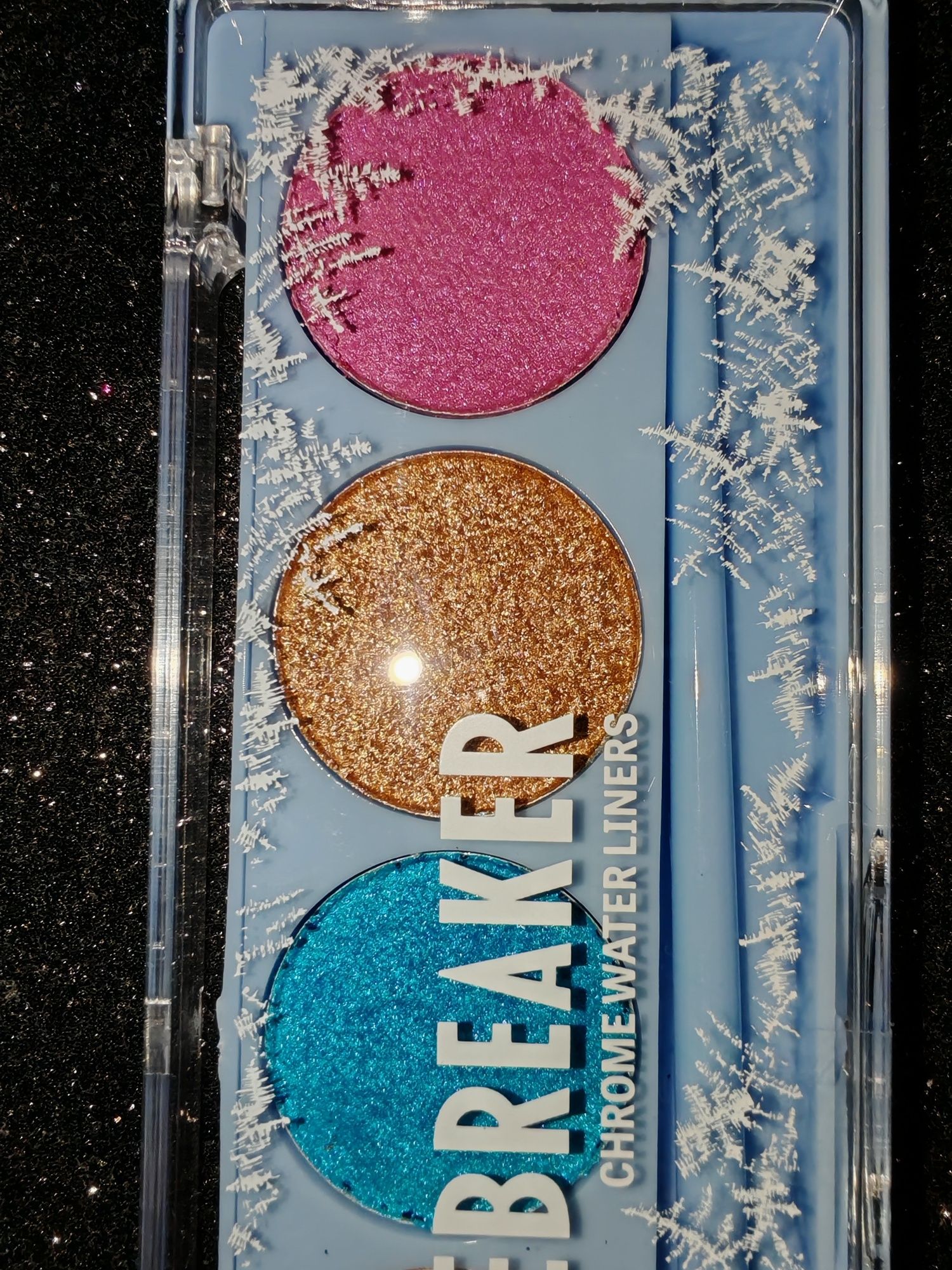 Zestaw kosmetyków Wibo wodny metaliczny eyeliner brokatowa pomadka