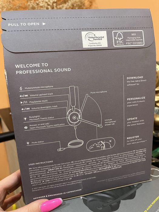 Наушники офисная гарнитура