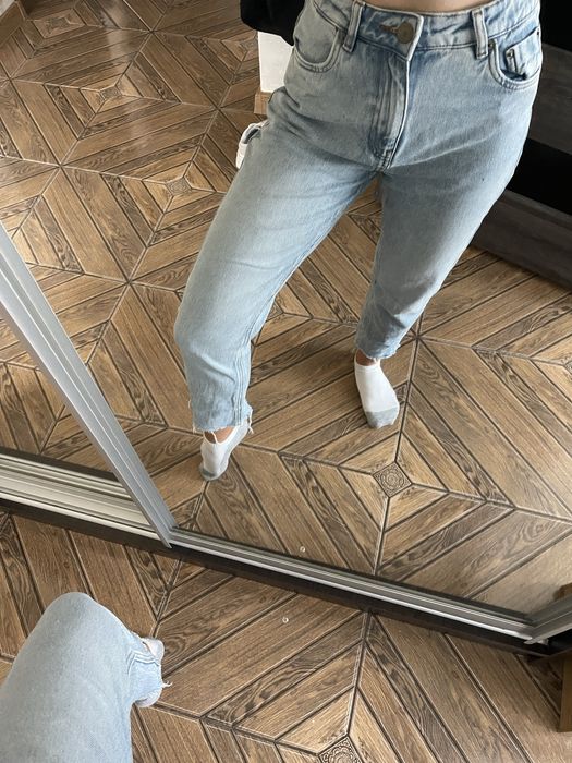 Жіночі джинси моми висока посадка