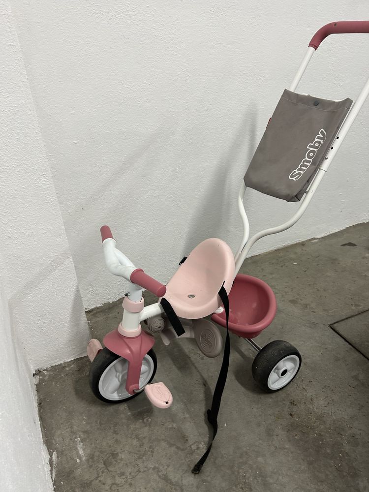 Triciclo Rosa 3 em 1