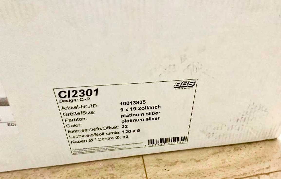 Jantes BBS CI-R Platinum 19’ - duas unidades