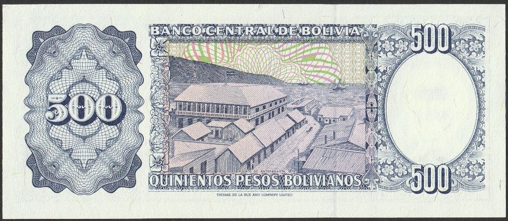 Boliwia 500 pesos bolivianos 1981 - stan bankowy UNC