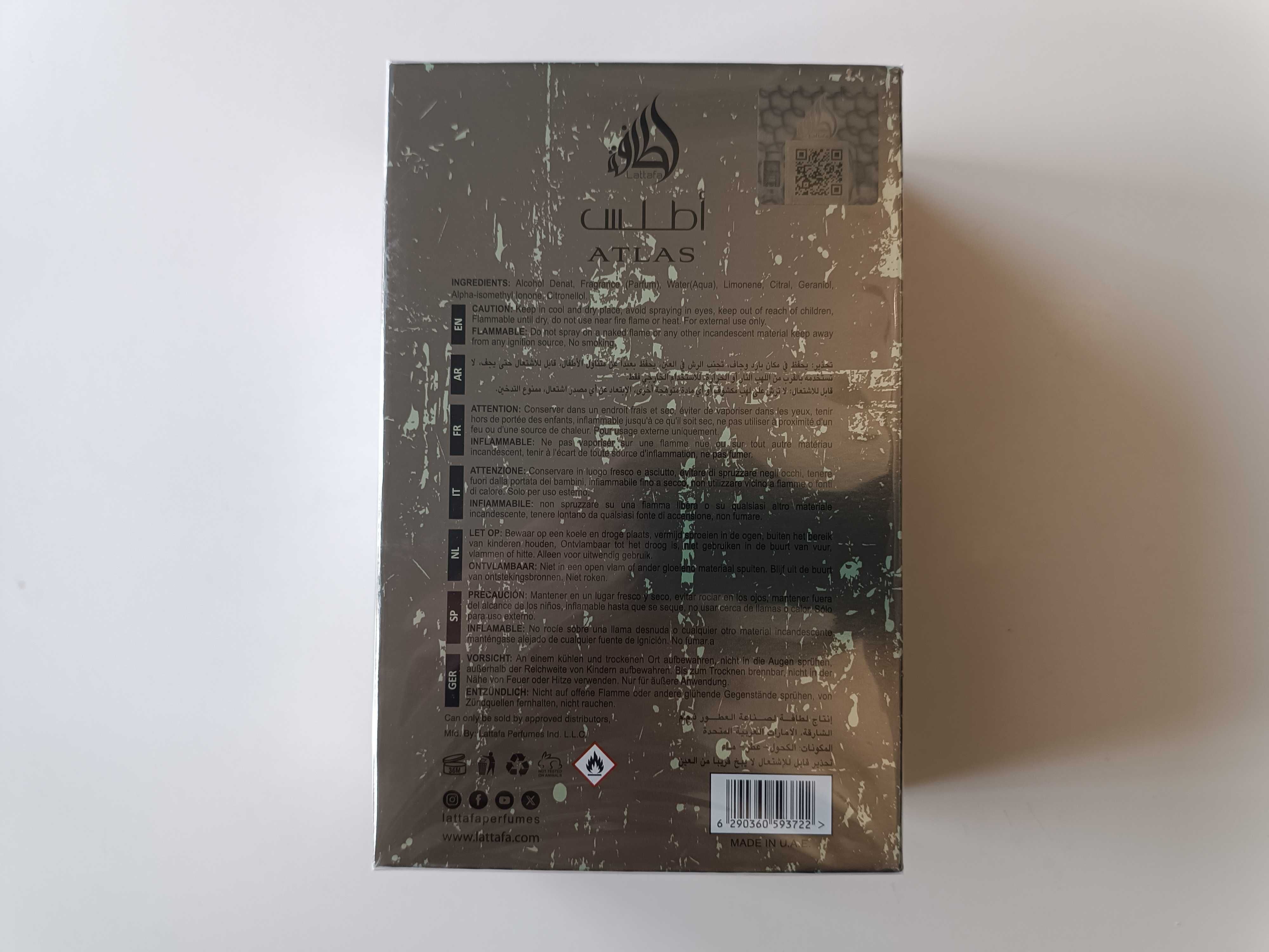 Lattafa Atlas 55ml, nowe zafoliowane