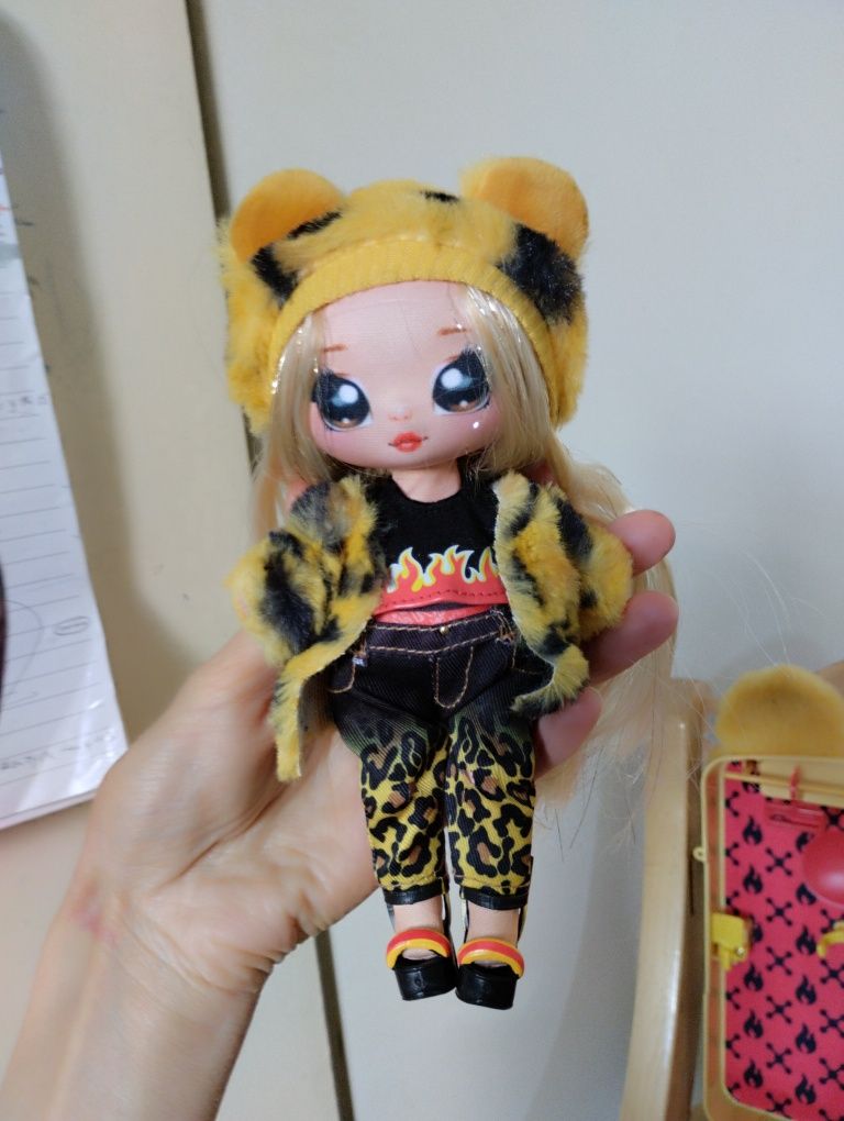 Na!Na!Na! Surprise 3w1 Lalka Jennel Jaguar plecak sypialnia
