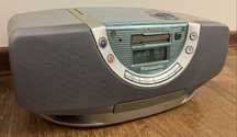 Okazyjnie boombox Panasonic RX-EX1 z CD, kaseta radio made in Malaysia