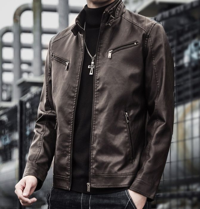 Куртка шкіряна чоловіча