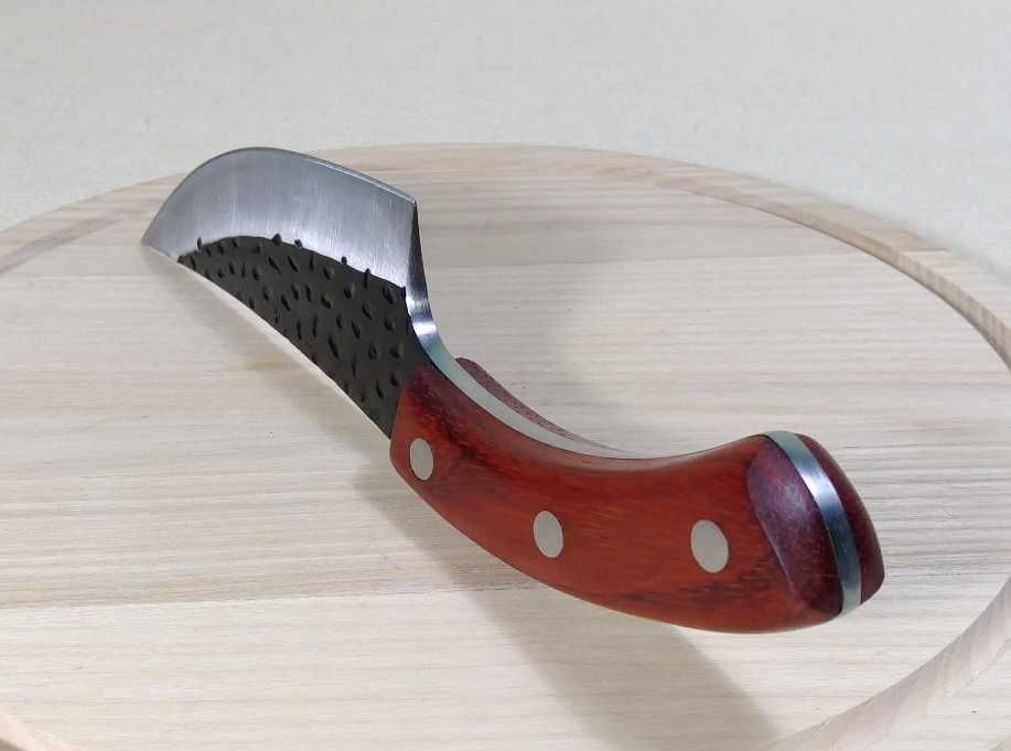 Кованый многофункциональный разделочный нож ручной работы с чехлом
