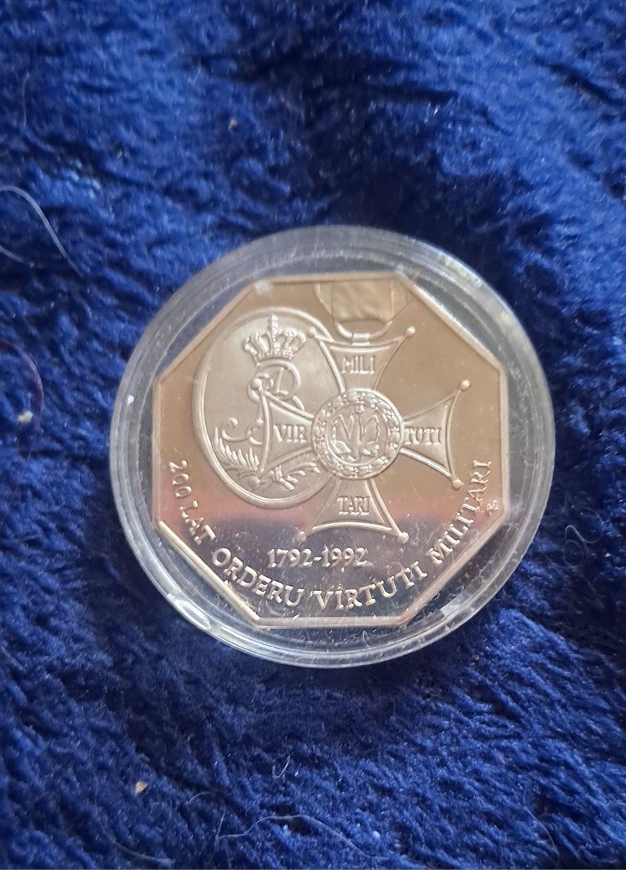 Moneta 50 000 złotych - 200 Lat Orderu Virtuti Militari - 1992 rok