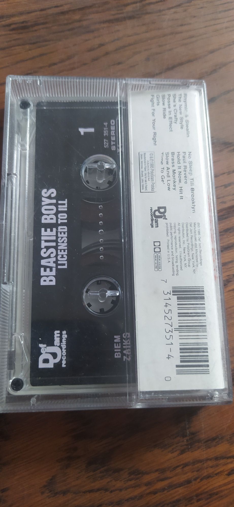 Beastie Boys License To Ill kaseta