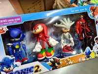 Figurki Sonic szary czerwony _ nowy zestaw zabawki