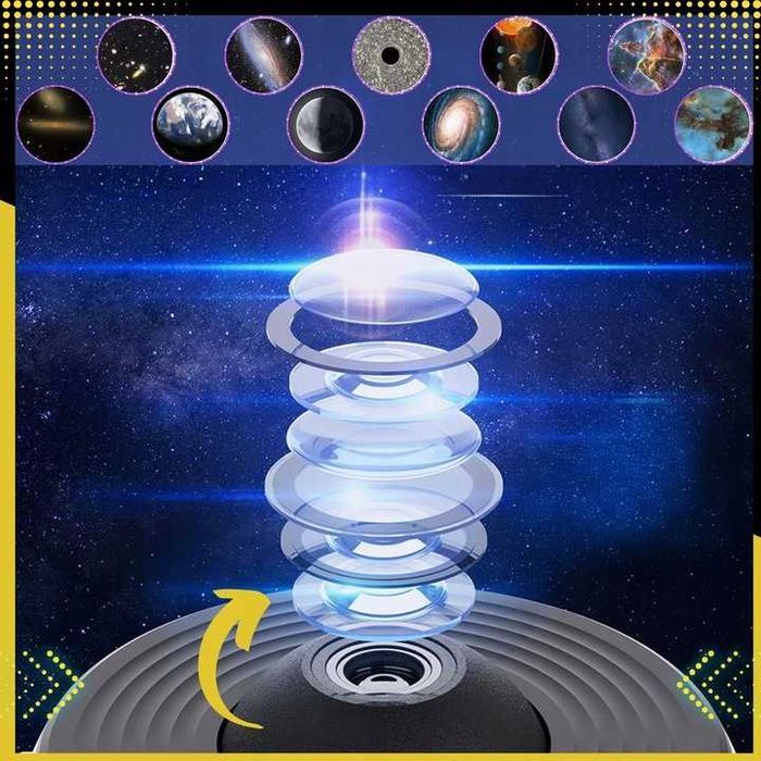 PLANETARIUM PROJEKTOR GWIAZD Rzutnik Nieba Lampka Nocna Dla Dzieci LED