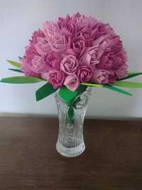 Sztuczne kwiaty, Bukiet w kolorze różowym Ozdoba z pianki