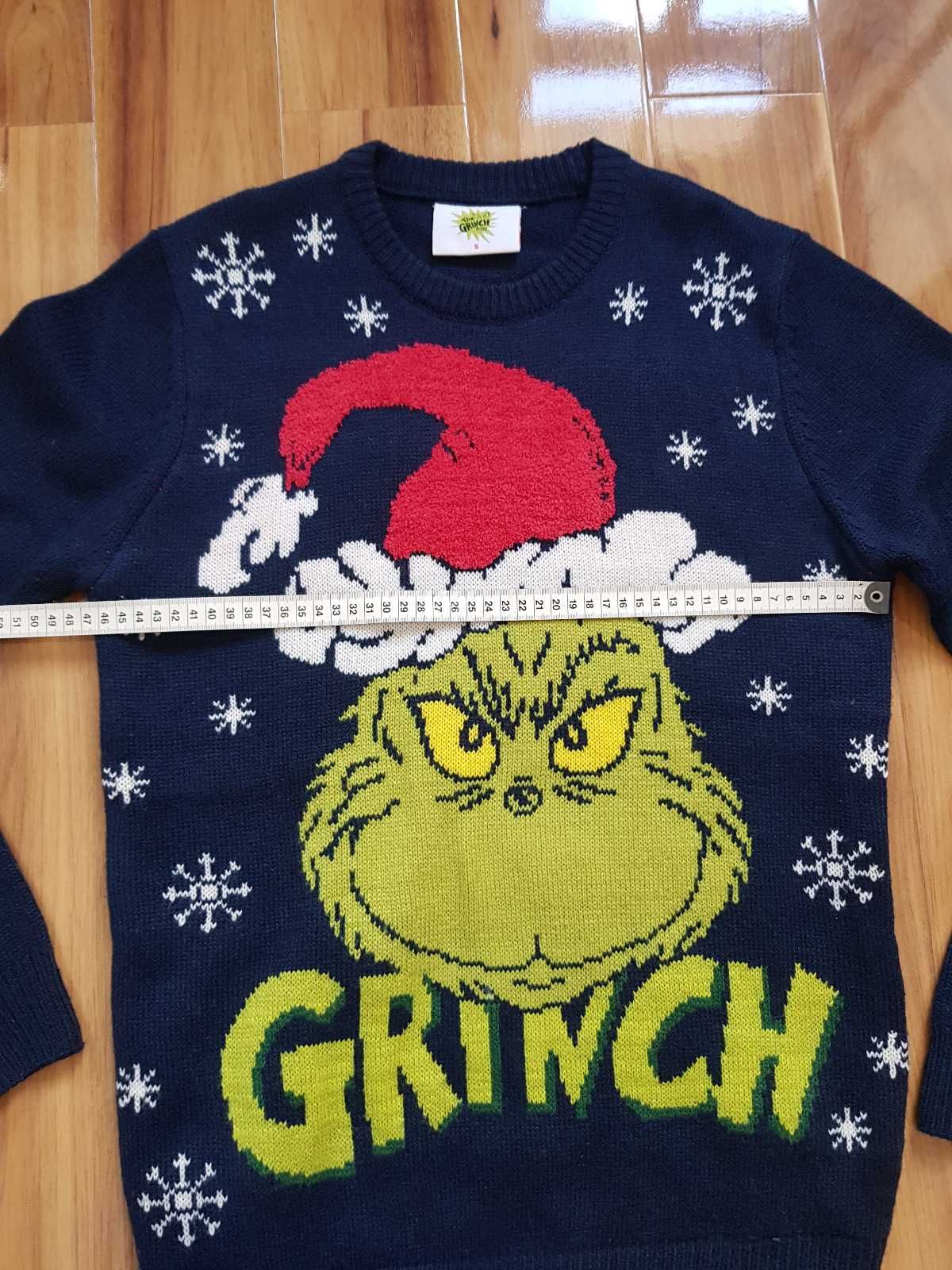 Granatowy sweter The Grinch Dr. Seuss Primark S święta świąteczny