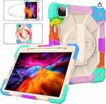 Etui Obudowa Case na Tablet iPad Air 4/10.9/2020 z Paskiem Beżowy Fiol