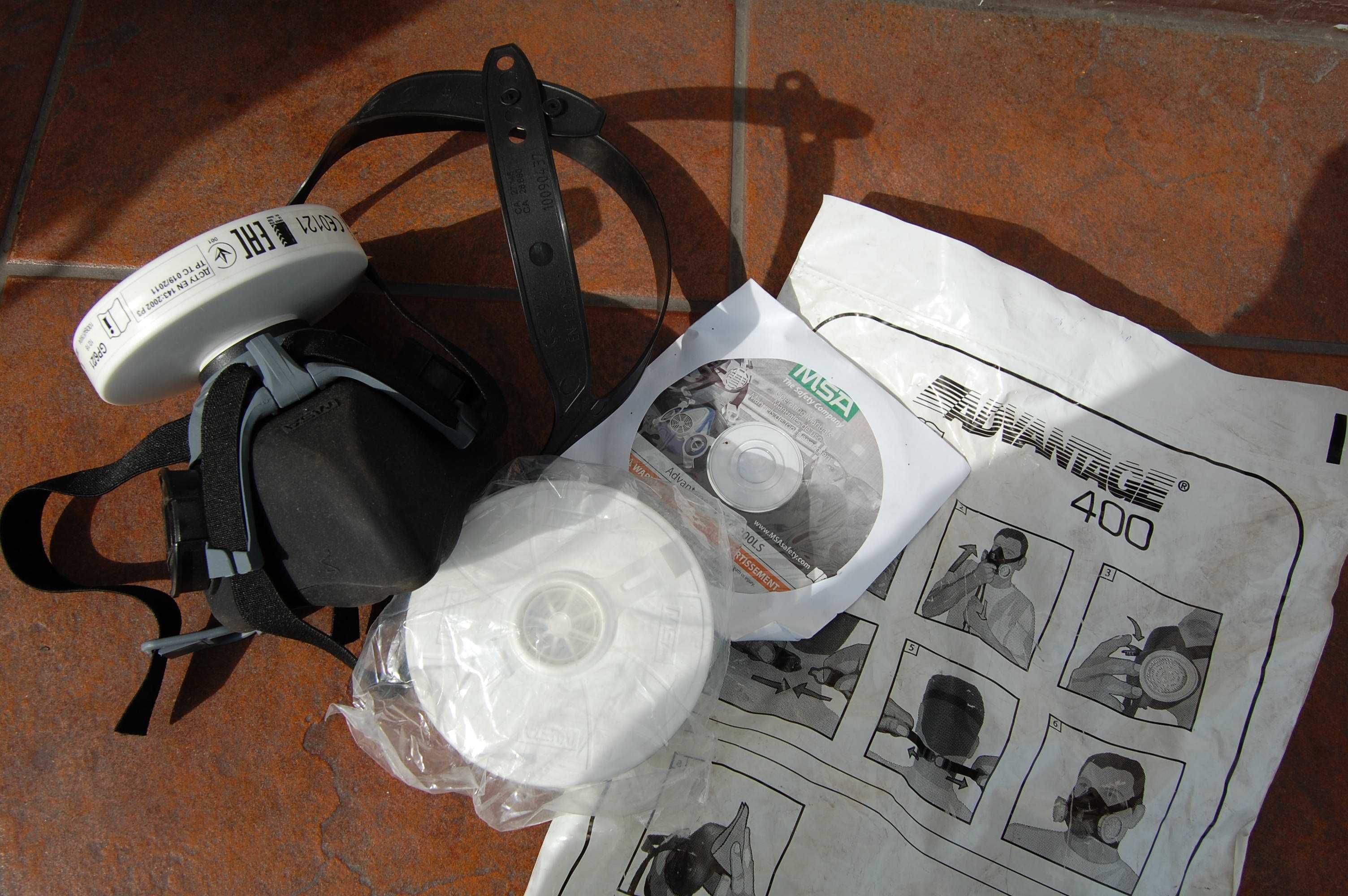 NOWA Maska przeciwpyłowa MSA 400 półmaska + 3 x Filtr P3 PLEX TEC