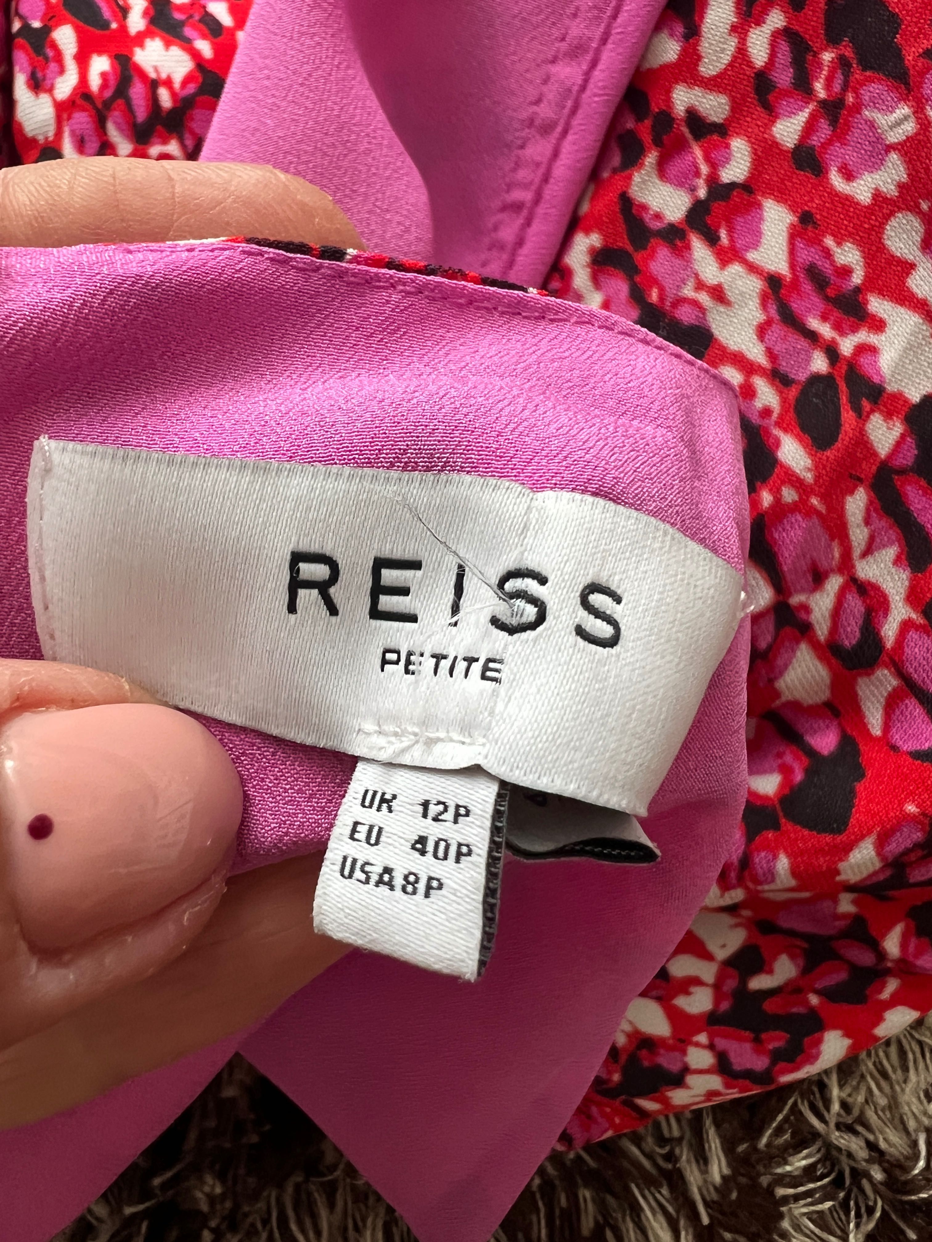 Wiskozowa sukienka midi Reiss