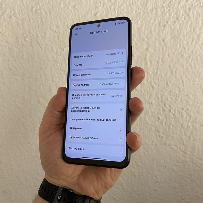 Xiaomi Redmi note 12s 8/256gb Onyx Black