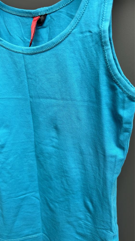 Koszulka na ramiączkach turkusowa basic H&M rozmiar S