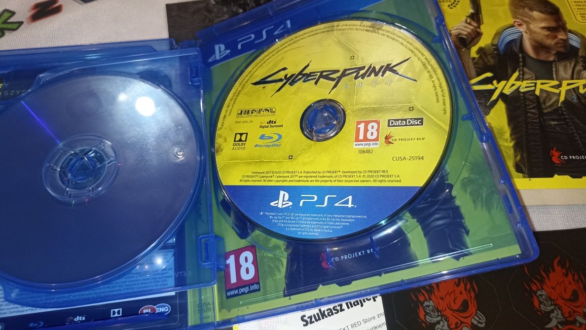 Cyberpunk 2077 kolekcjonerska + steelbook super stan PS4