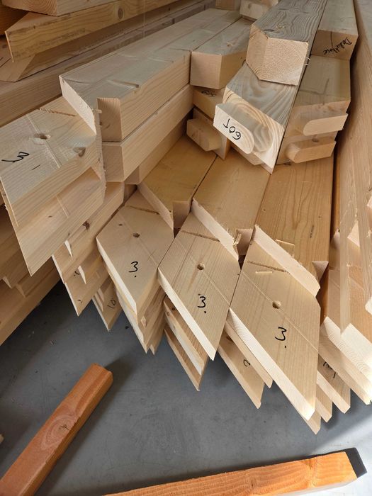 Dachy - Więźba dachowa CNC - C24 Drewno KVH, tartaczne, suszone