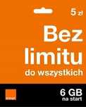 Starter Orange Karta SIM Card FREE 5PLN 6GB