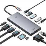 HUB Baseus PortalJoy Series 13w1 USB-C - 2x HDMI / DP / VGA / USB-A 3