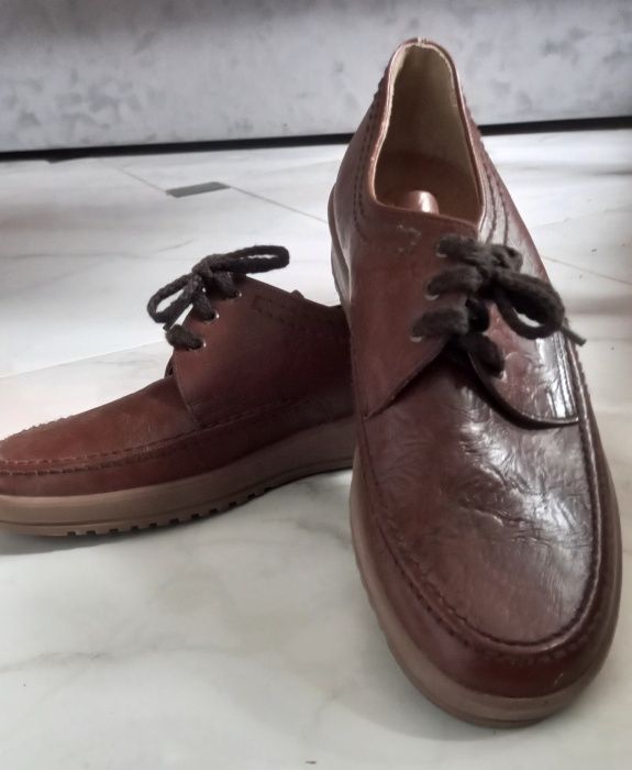 Туфли мужские новые SALAMANDER (саламандра) коричневые на шнурках