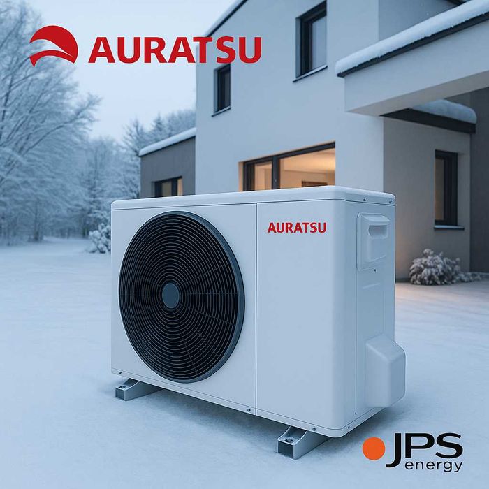 Pompa ciepła AURATSU 8kW z bojlerem, buforem i montażem.