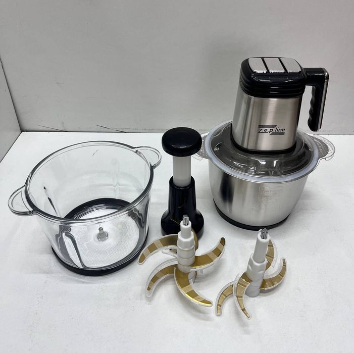 МОЩНЫЙ! Кухонный комбайн 3000Вт, измельчитель, мясорубка, блендер