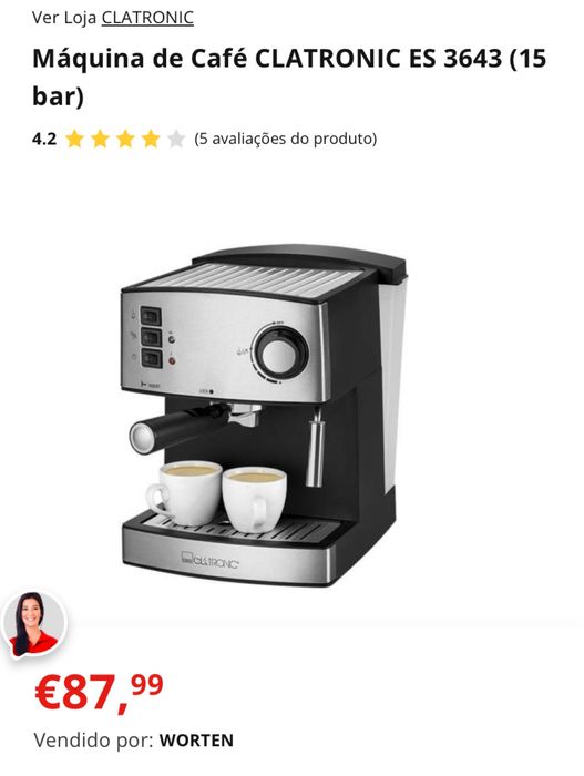 Maquina cafe clatronic c/garantia