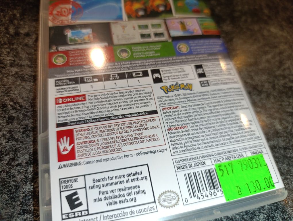 New Pokemon Snap Nintendo Switch (okładka drukowana) sklep kioskzgrami