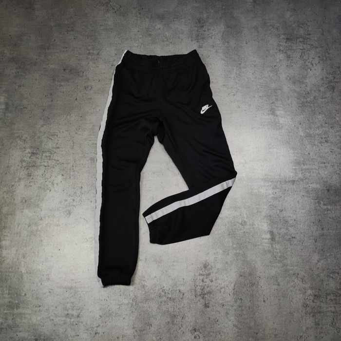 MĘSKIE Dresy Sportowe Dresy Lampas Joggery Nike Czarne Śliskie Sport