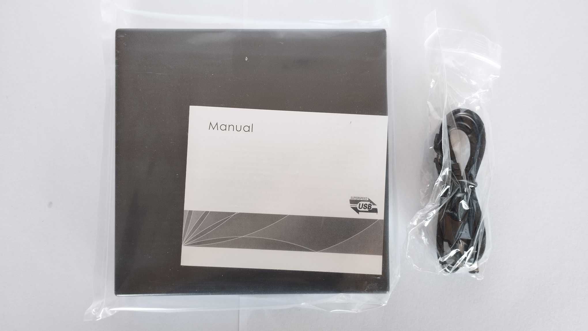 NOVO - Leitor/Gravador CD/DVD-ROM Externo