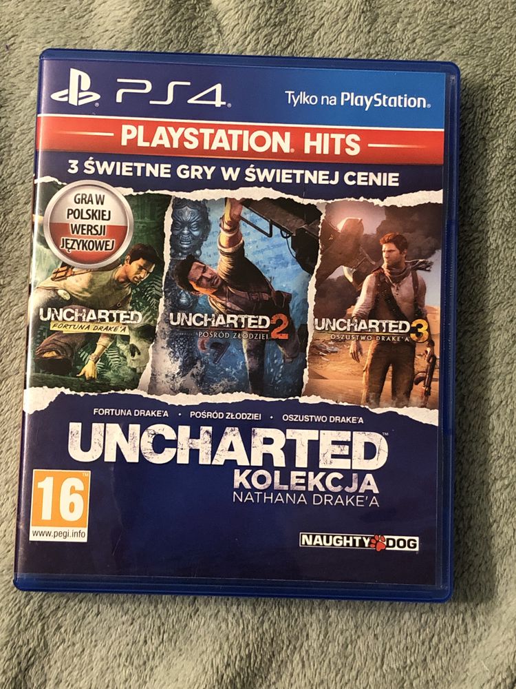 Uncharted kolekcja nathana drake’a pl dubbing gra na ps4 gry playstati