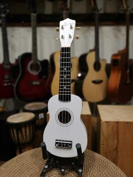 Ever Play UK21 WH białe matowe ukulele sopranowe UK-21