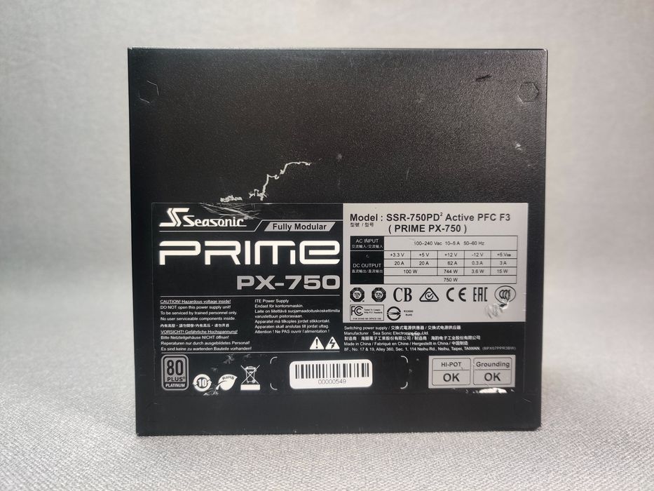 Seasonic 750W Prime PX-750 Platinum (SSR-750PD2)
