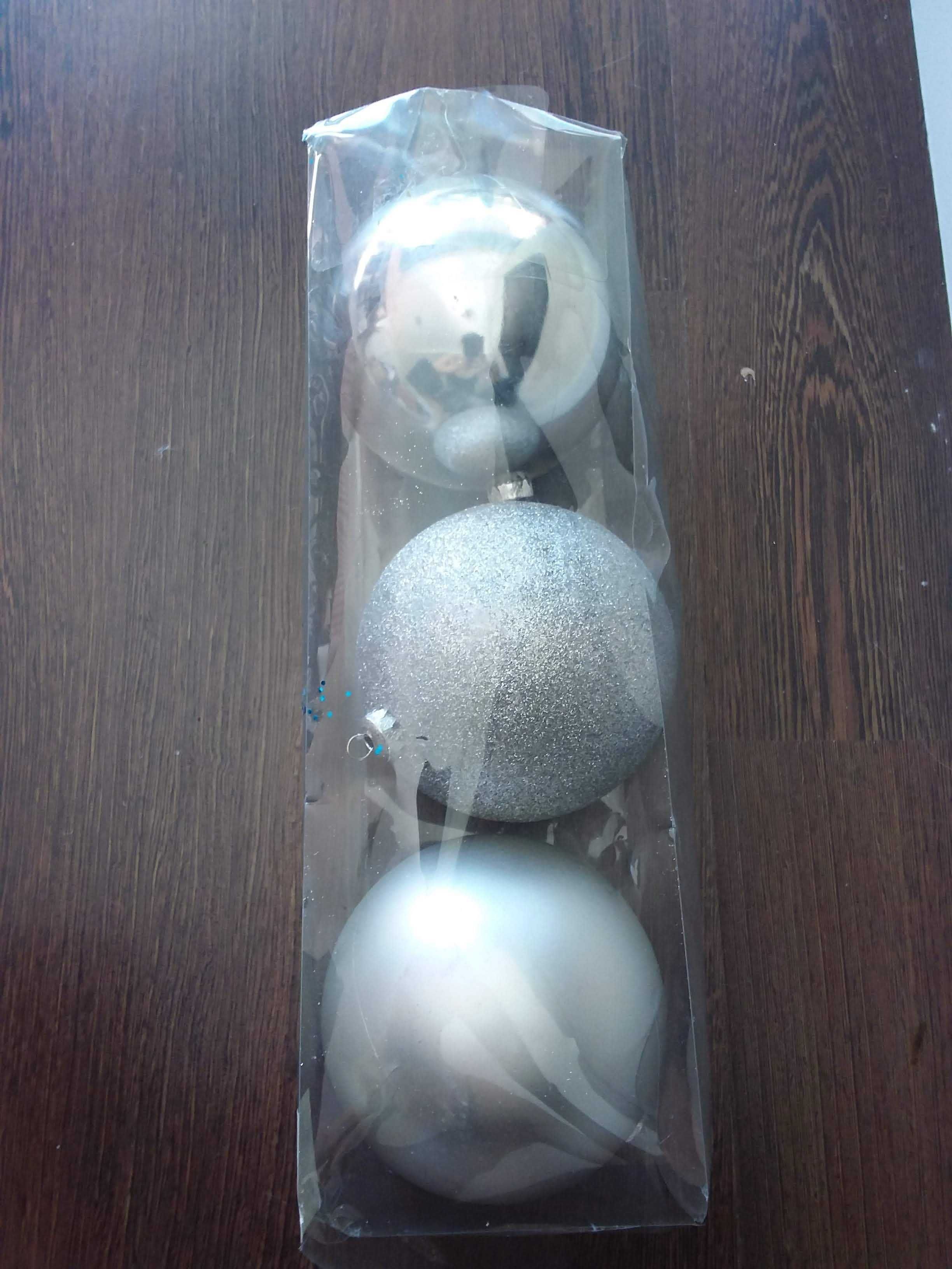 Bolas de Natal / decoração, 3 unidades, tamanho grande, 10 cm