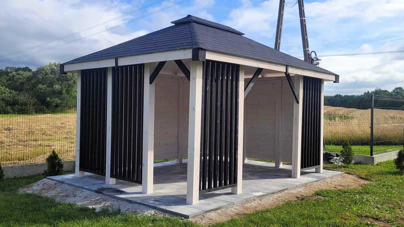 Altana Ogrodowa Nowoczesna NOEMI VII Producent 3x4m DREWNOTRIK.PL